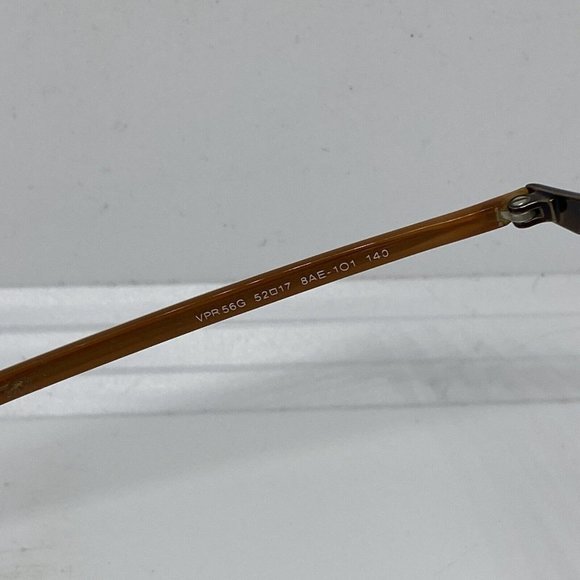 Authentic Prada VPR 56G 8AE-1O1 Designer Brown Eyeglasses Frames Metal 52-17-140 - Picture 8 of 8